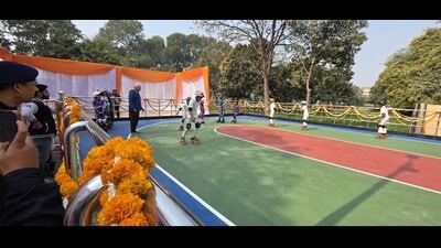 The newly built skating rink at Raj Bhawan (Sourced)