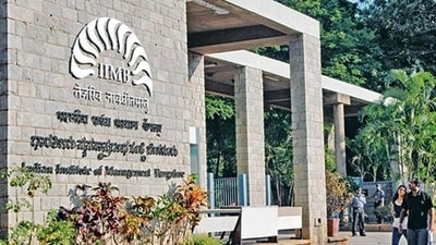 IIM Bangalore has ranked 3rd globally in ‘career progress’ category of the Financial Times MBA Rankings 2025. Overall, the institute has been placed in the 57th spot among the world's 100 best business schools. (File image) IIM Bangalore has ranked 3rd globally in ‘career progress’ category of the Financial Times MBA Rankings 2025. Overall, the institute has been placed in the 57th spot among the world's 100 best business schools. (File image)