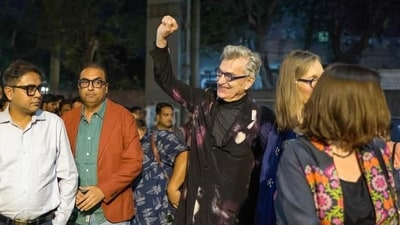Wim Wenders opened the Kolkata leg of Kind of the Road- The India Tour at Nandan on February 16. (Goethe-Institut/ Max Mueller Bhavan Kolkata Facebook )