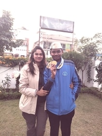 Jonathan's mother, Ancy is a former NCC shooter and been a constant support in her son's sporting career. Jonathan's mother, Ancy is a former NCC shooter and been a constant support in her son's sporting career.