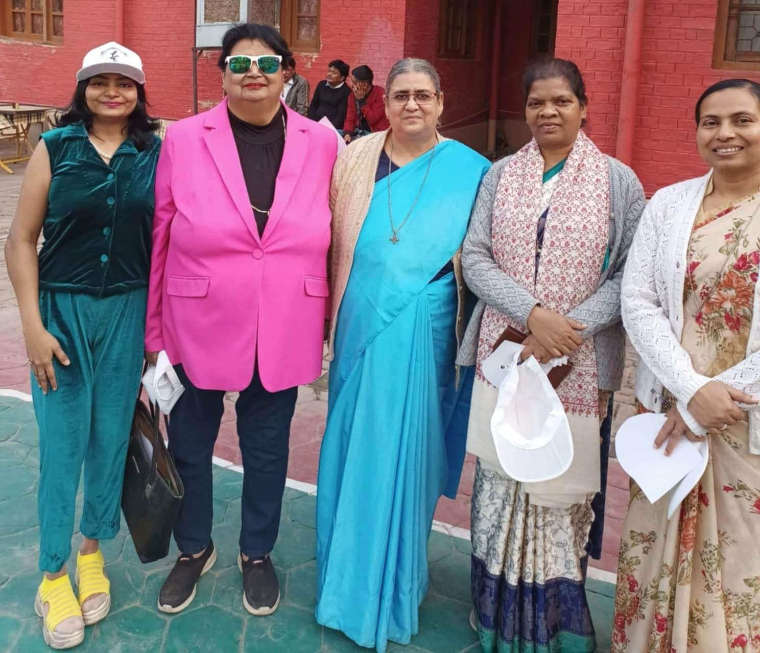 Saumya Misra, Deep Bunch, Sister Helen, Sister Anima and Sister Balika Saumya Misra, Deep Bunch, Sister Helen, Sister Anima and Sister Balika