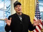 Elon Musk speaks in the Oval Office of the White House in Washington (Photo by Jim WATSON / AFP)