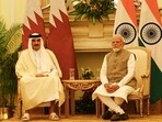 Prime Minister Narendra Modi and Amir of Qatar Sheikh Tamim Bin Hamad Al (Photo by Arvind Yadav/ Hindustan Times) Prime Minister Narendra Modi and Amir of Qatar Sheikh Tamim Bin Hamad Al (Photo by Arvind Yadav/ Hindustan Times)