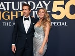 Blake Lively and Ryan Reynolds arrive for the Saturday Night Live 50th Anniversary: The Anniversary Special at 30 Rockefeller Plaza in New York City, U.S.,  February 16, 2025. REUTERS/Caitlin Ochs