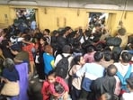 The aftermath of the stampede at New Delhi Railway Station on Saturday,