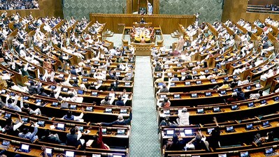 Budget session live: Lok Sabha proceedings underway during the Budget Session of Parliament, in New Delhi on Saturday. (ANI) Budget session live: Lok Sabha proceedings underway during the Budget Session of Parliament, in New Delhi on Saturday. (ANI)