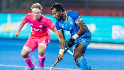 India's Amit Rohidas in action against Germany India's Amit Rohidas in action against Germany