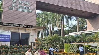 Bhubaneswar: Security personnel deployed at the the Kalinga Institute of Industrial Technology (KIIT) after tensions flared up following the alleged suicide of a 20-year-old student from Nepal, in Bhubaneswar on Tuesday (PTI) Bhubaneswar: Security personnel deployed at the the Kalinga Institute of Industrial Technology (KIIT) after tensions flared up following the alleged suicide of a 20-year-old student from Nepal, in Bhubaneswar on Tuesday (PTI)