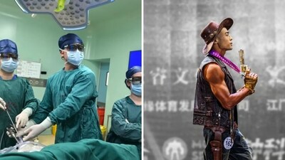 31-year-old doctor Wu Tiangen, whose transformation stunned the internet. (Screengrab (Rednote)) 31-year-old doctor Wu Tiangen, whose transformation stunned the internet. (Screengrab (Rednote))