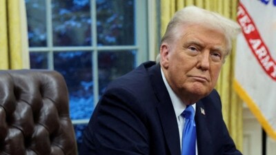 FILE PHOTO: U.S. President Donald Trump looks on in the Oval Office of the White House in Washington, D.C. (REUTERS)