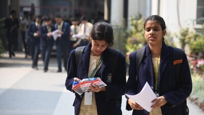 Students appeared for the Indian Certificate of Secondary Education (ICSE) class 10th examination at St. Xavier's high school &nbsp;in Patna (Santosh Kumar)