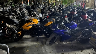 On Tuesday, officials said that Ayodhya Police had taken action against a gang of bikers who were allegedly charging pilgrims who were visiting the Ram shrine outrageous fees. (PTI/representative )