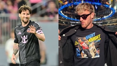 Logan Paul fired shots at Lionel Messi once again. (AFP/X Image-@LoganPaul) Logan Paul fired shots at Lionel Messi once again. (AFP/X Image-@LoganPaul)