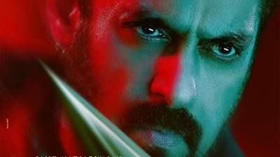 The new poster gives fans a glimpse of Salman Khan’s look, which seems intense and ferocious. The new poster gives fans a glimpse of Salman Khan’s look, which seems intense and ferocious.
