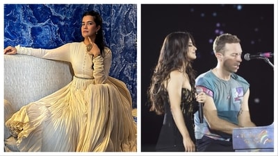 Jasleen Royal, known for her hit tracks like Ranjha and Din Shagna Da, was the opening act for the three shows by Coldplay in Mumbai. Jasleen Royal, known for her hit tracks like Ranjha and Din Shagna Da, was the opening act for the three shows by Coldplay in Mumbai.