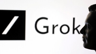 A 3D-printed miniature model of Elon Musk and Grok logo are seen in this illustration taken, February 16, 2025. REUTERS/Dado Ruvic/Illustration (REUTERS)