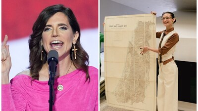 Nancy Mace slams Bella Hadid on social media for displaying Palestinian map that excludes Israel. Nancy Mace slams Bella Hadid on social media for displaying Palestinian map that excludes Israel.