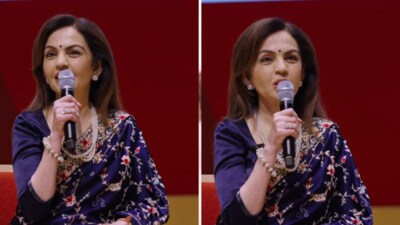 Nita Ambani revealed that her mother shared a story about her childhood Harvard dreams before she spoke at the prestigious institute. (Instagram/nmacc.india) Nita Ambani revealed that her mother shared a story about her childhood Harvard dreams before she spoke at the prestigious institute. (Instagram/nmacc.india)