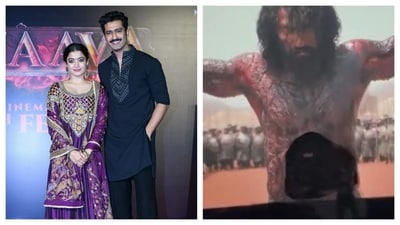 A video shows a drunk man vandalised a film theatre in Gujarat. A video shows a drunk man vandalised a film theatre in Gujarat.