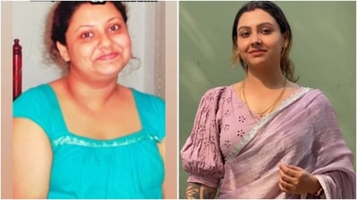 “How I started my weight loss journey at home by following some realistic and simple tips along with a religious home workout routine,” wrote Tanusree. (Instagram/@livefitwithtanu) “How I started my weight loss journey at home by following some realistic and simple tips along with a religious home workout routine,” wrote Tanusree. (Instagram/@livefitwithtanu)