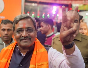 Newly-elected MLA Satish Upadhyay. (PTI) Newly-elected MLA Satish Upadhyay. (PTI)