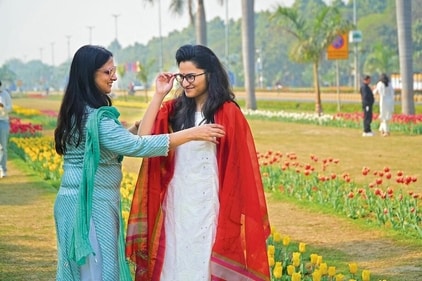 Vantika's mother, Sangeeta, accompanied the chess champ and stepped-up to be her stylist, too! (Photo: Anurag Mehra/HT)