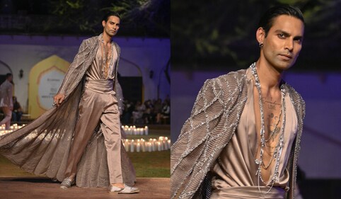 A model in Rohit Gandhi + Rahul Khanna. A model in Rohit Gandhi + Rahul Khanna.