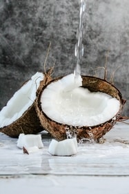 Coconut oil: It is high in lauric acid which kills pimple and acne-causing bacteria and also keeps the skin moisturised. (Unsplash) Coconut oil: It is high in lauric acid which kills pimple and acne-causing bacteria and also keeps the skin moisturised. (Unsplash)