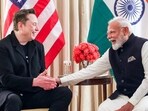 Prime Minister Narendra Modi and Tesla CEO Elon Musk shared a candid moment. during the former's recent US visit.