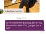 In a bid to escape job hunting despair, a woman used Hinge to seek employment. In a bid to escape job hunting despair, a woman used Hinge to seek employment.