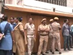 Heavy deployment of police personnel was seen outside the family's home under Tangra police station. 