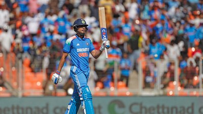 Ahmedabad, Feb 12 (ANI): India's Shubman Gill celebrates his half-century during the 3rd ODI match against England, at Narendra Modi Stadium in Ahmedabad on Wednesday. (ANI Photo) (Surjeet Yadav) Ahmedabad, Feb 12 (ANI): India's Shubman Gill celebrates his half-century during the 3rd ODI match against England, at Narendra Modi Stadium in Ahmedabad on Wednesday. (ANI Photo) (Surjeet Yadav)