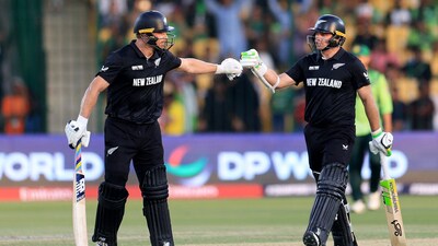 The pain didn't end for Pakistan then. If anything it only increased with Glenn Phillips and Latham ramping up the scoring rate. The pair added a whopping 125 runs in just 74 balls for the fifth wicket. (REUTERS) The pain didn't end for Pakistan then. If anything it only increased with Glenn Phillips and Latham ramping up the scoring rate. The pair added a whopping 125 runs in just 74 balls for the fifth wicket. (REUTERS)
