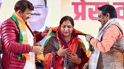 New Delhi, Feb 19 (ANI): (File Photo) Delhi BJP Legislative Party elects Rekha Gupta as its leader, she is set to become the Chief Minister of Delhi, in New Delhi on Wednesday. (ANI Photo) (ANI Pic Service)