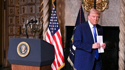 US President Donald Trump defends DOGE move to cancel $21 million USAID on voter turnout in India (AP) US President Donald Trump defends DOGE move to cancel $21 million USAID on voter turnout in India (AP)
