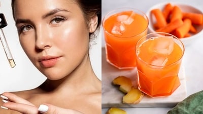 Begin your retinol journey by downing a glass of nature's goodness Begin your retinol journey by downing a glass of nature's goodness