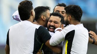 India players have fun playing football during practice in Dubai on Wednesday. (AFP) India players have fun playing football during practice in Dubai on Wednesday. (AFP)