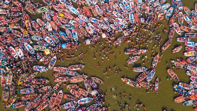 Despite the completion of the three Amrit Snans, millions continue to visit daily, drawn by the sacred event. In pic: An aerial view of devotees on boats at the Sangam during the ongoing Maha Kumbh Mela 2025, in Prayagraj, Uttar Pradesh (PTI) Despite the completion of the three Amrit Snans, millions continue to visit daily, drawn by the sacred event. In pic: An aerial view of devotees on boats at the Sangam during the ongoing Maha Kumbh Mela 2025, in Prayagraj, Uttar Pradesh (PTI)