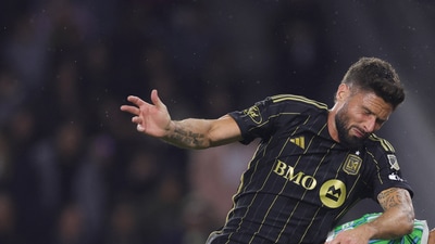 LAFC forward Olivier Giroud in action. (USA TODAY Sports via Reuters Con)
