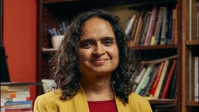 Shailaja Paik’s Wikipedia page does not mention that she grew up in the slums around Pune. It does mention that she is the winner of the 2024 MacArthur “genius” grant. (HT photo) Shailaja Paik’s Wikipedia page does not mention that she grew up in the slums around Pune. It does mention that she is the winner of the 2024 MacArthur “genius” grant. (HT photo)
