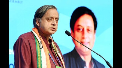 Thiruvananthapuram: Congress leader Shashi Tharoor speaks during the Kerala Legislative Assembly International Book Festival, in Thiruvananthapuram, Wednesday, Jan. 8, 2025. (PTI Photo)(PTI01_08_2025_000133B) (PTI) Thiruvananthapuram: Congress leader Shashi Tharoor speaks during the Kerala Legislative Assembly International Book Festival, in Thiruvananthapuram, Wednesday, Jan. 8, 2025. (PTI Photo)(PTI01_08_2025_000133B) (PTI)