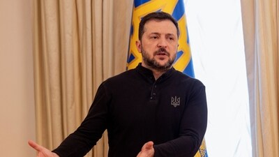 The poll found trust in Zelensky had risen five percent since the last poll in December despite Ukraine suffering military setbacks. (AFP) The poll found trust in Zelensky had risen five percent since the last poll in December despite Ukraine suffering military setbacks. (AFP)