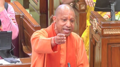 Uttar Pradesh CM Yogi Adityanath speaks during the first day of Budget Session 2025-26, at the state Legislative Assembly in Lucknow on Tuesday. (ANI ) Uttar Pradesh CM Yogi Adityanath speaks during the first day of Budget Session 2025-26, at the state Legislative Assembly in Lucknow on Tuesday. (ANI )