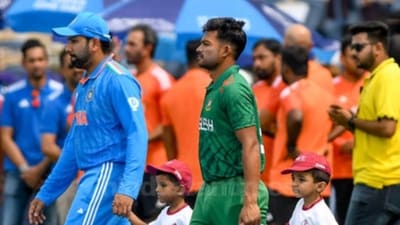 India captain Rohit Sharma and his Bangladesh counterpart Najmul Hossain Shanto India captain Rohit Sharma and his Bangladesh counterpart Najmul Hossain Shanto