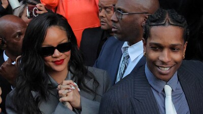 A$AP Rocky dove from the defence table into the arms of Rihanna Tuesday as a clerk read the not-guilty verdict at his trial on two felony counts of assault with a semiautomatic firearm. A$AP Rocky dove from the defence table into the arms of Rihanna Tuesday as a clerk read the not-guilty verdict at his trial on two felony counts of assault with a semiautomatic firearm.
