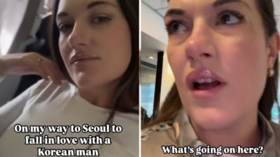In a viral post, an American woman expressed disappointment in Seoul for not finding K-pop idol-lookalikes. (X/@stillgray) In a viral post, an American woman expressed disappointment in Seoul for not finding K-pop idol-lookalikes. (X/@stillgray)