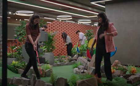 The campus also offers a chance for employees to play mini-golf (Google India) The campus also offers a chance for employees to play mini-golf (Google India)