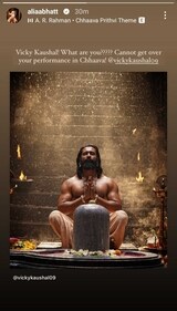 Alia Bhatt reviews Vicky Kaushal-starrer Chhaava Alia Bhatt reviews Vicky Kaushal-starrer Chhaava