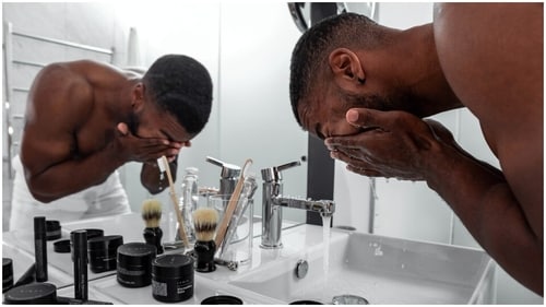 Cleanse: Since men are more prone to acne and pimples, they need to clean it every day with a mild facial cleanser. Choose one that works for your skin type instead of just picking anything from the departmental store. (Unsplash) Cleanse: Since men are more prone to acne and pimples, they need to clean it every day with a mild facial cleanser. Choose one that works for your skin type instead of just picking anything from the departmental store. (Unsplash)