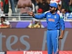 India's captain Rohit Sharma sets the field during the ICC Champions Trophy India's captain Rohit Sharma sets the field during the ICC Champions Trophy